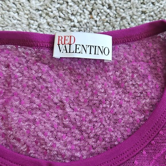 Nwt Red Valentino  Magenta Sleeveless Dress L - Picture 9 of 11